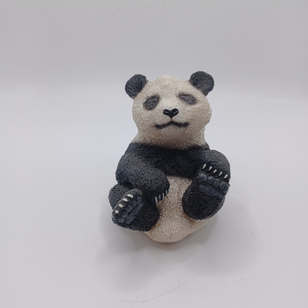 VINTAGE 1997 Living Stone Panda Bear Figurine Decoration 2.5"